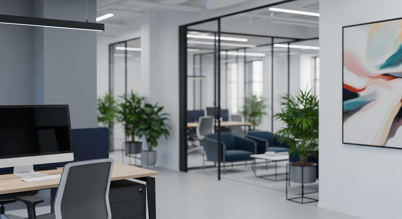 gümrük belgeleri Interior of a modern office with a person reviewing customs documents and digital tablets, with neutral lighting and organized workspace