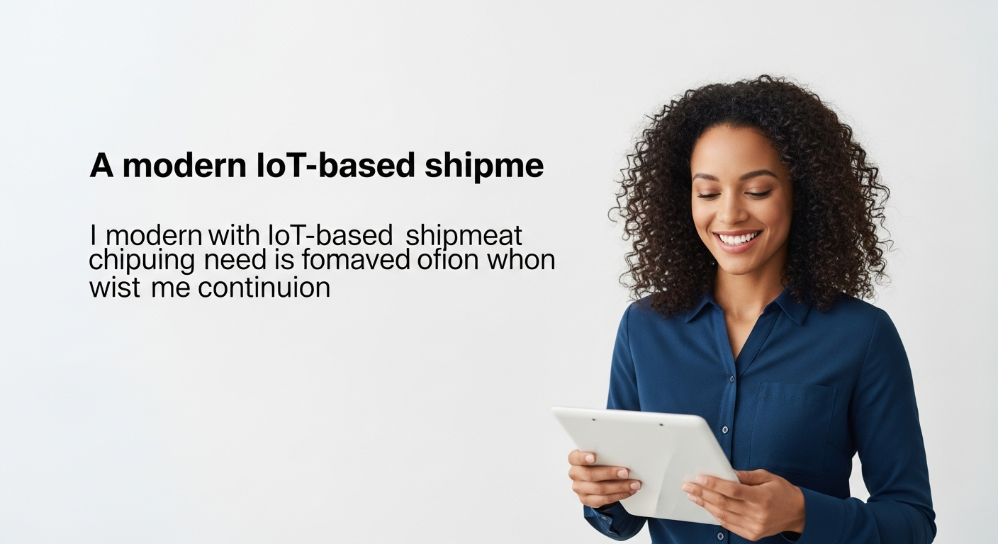 yapay zekâ takip sistemleri A modern IoT-based shipment tracking system displaying multiple device data on a sleek control interface, set in a corporate environment